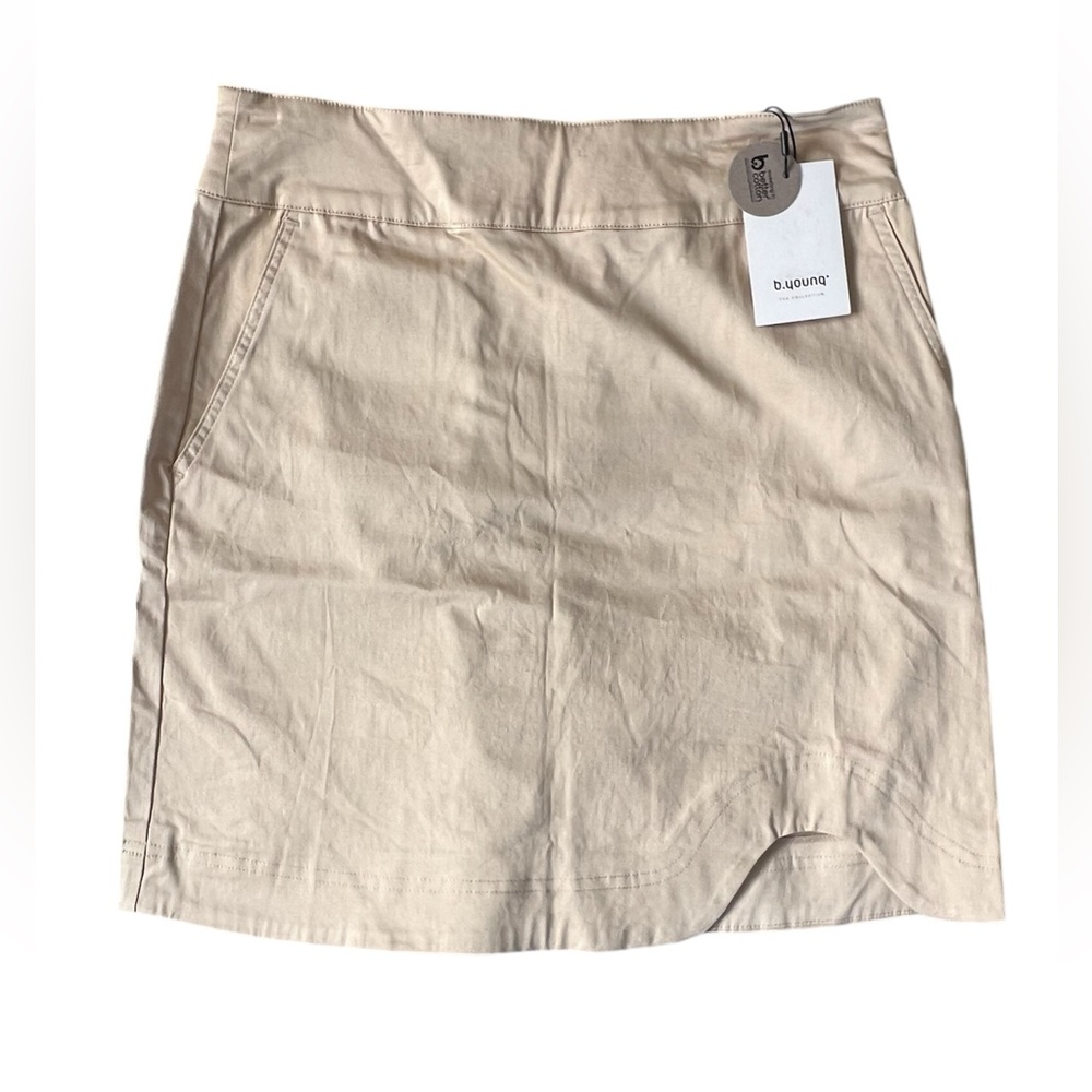 B.young Khaki Mini Skirt | 36 / 6(US)